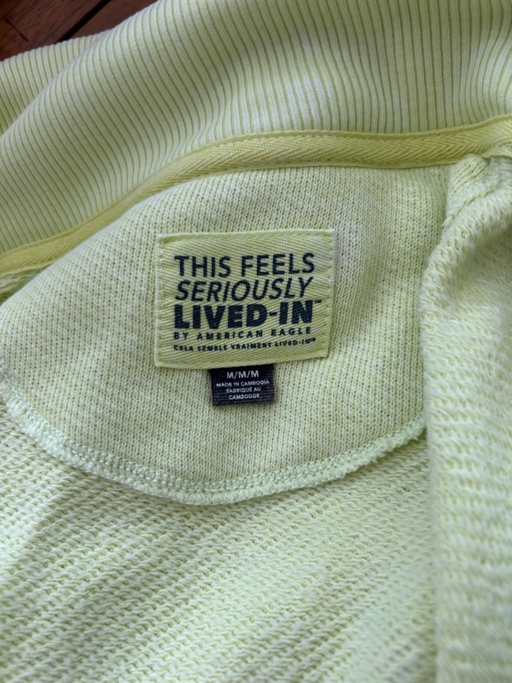 American Eagle Neon This Feels Seriously Lived In Oversized Sweatshirt, Medium - Picture 8 of 10
